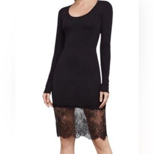 BCBG Max Azria Sleeve Lace Bottom Dress
